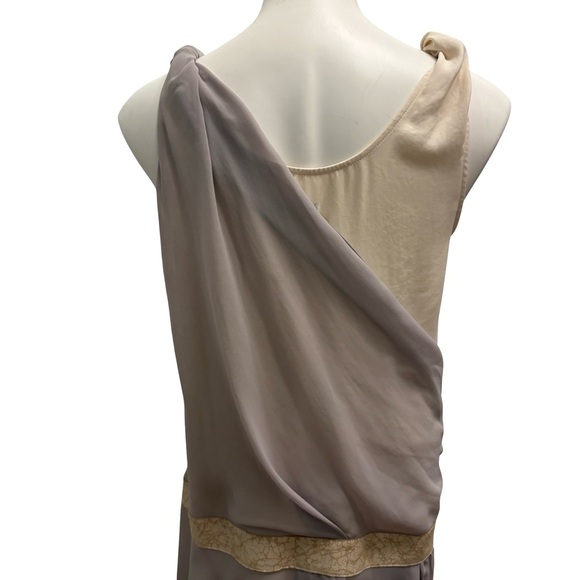 Rag & Bone Barcelona Two Tone Drop Waist Silk Dress, Sz 4 - Picture 10 of 12